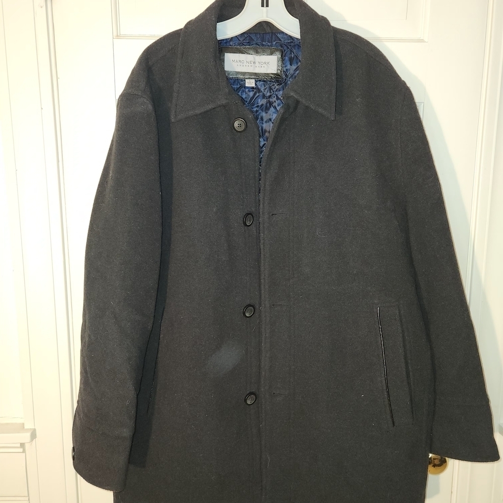 Marc New York Dark Gray Pea Coat